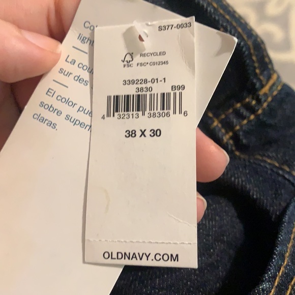 Old Navy Straight Jeans 38x30 - Picture 2 of 4